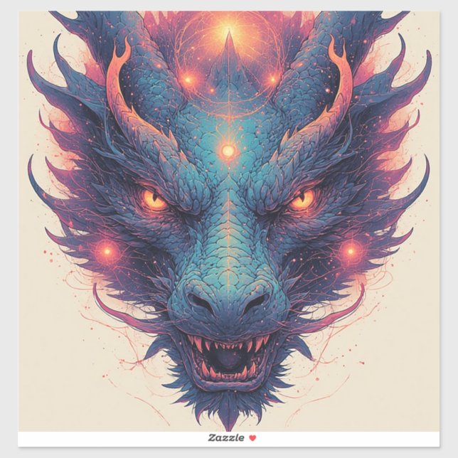 Dragon Head With Fierce Eyes (Sheet)