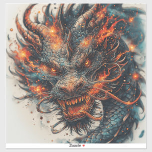 Dragon Head With Fierce Eyes