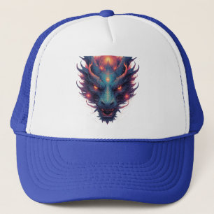 Dragon Head With Fierce Eyes Trucker Hat