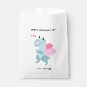 Dragon Heart Cute Personalised Valentine Favour Bag