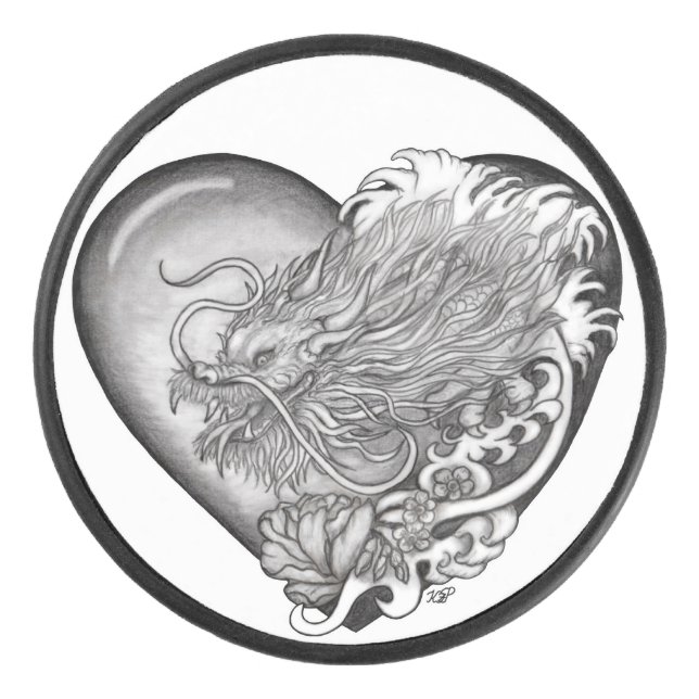 Dragon Heart Hockey Puck (Front)