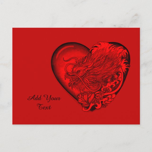 Dragon Heart Holiday Postcard (Front)