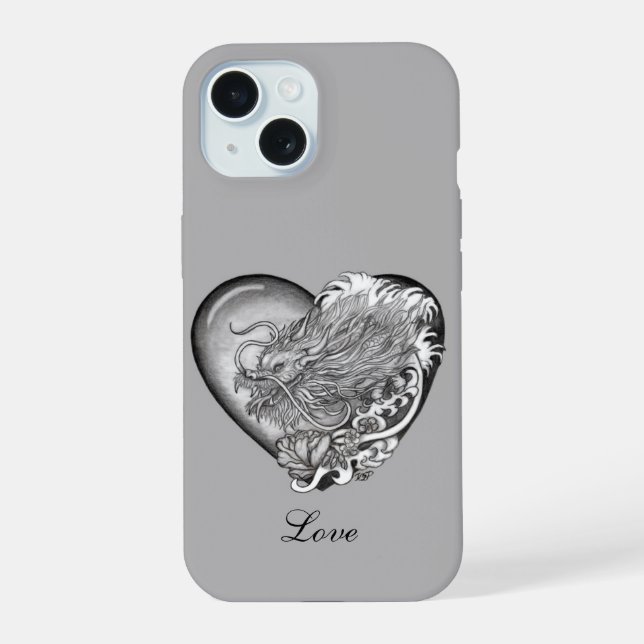 Dragon Heart iPhone 15 Case (Back)