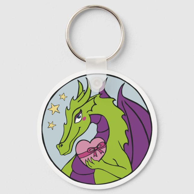 Dragon Heart Key Ring (Front)