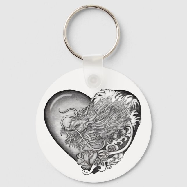 Dragon Heart Key Ring (Front)