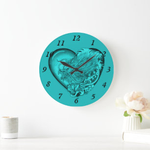 Dragon Heart Large Clock