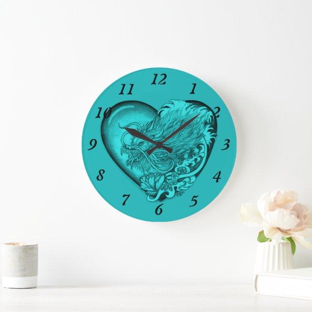 Dragon Heart Large Clock (Home)