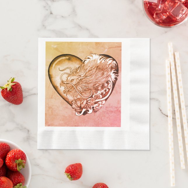 Dragon Heart Napkin (Insitu)