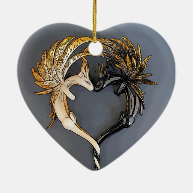 Dragon Heart Ornament (Back)