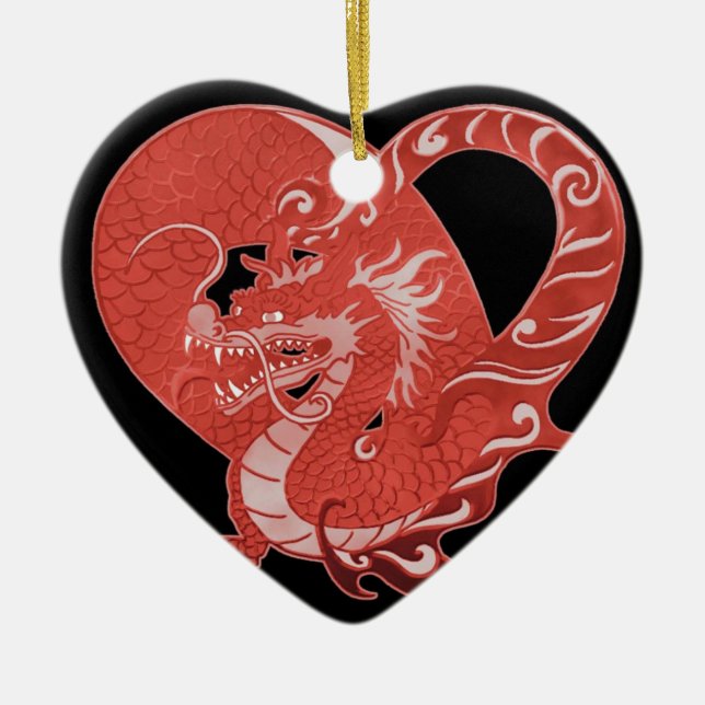 Dragon Heart Ornament (Front)