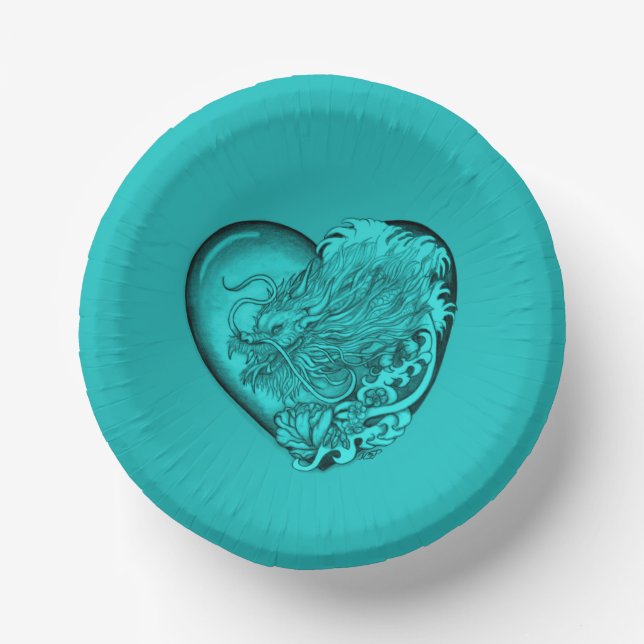 Dragon Heart Paper Plate (Front)