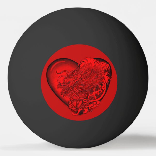 Dragon Heart Ping Pong Ball (Front)