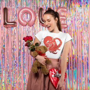 Dragon Heart Valentine Light Coloured Women's T-Shirt