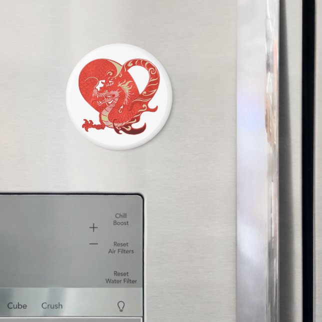 Dragon Heart Valentine Magnet (In Situ (Fridge))