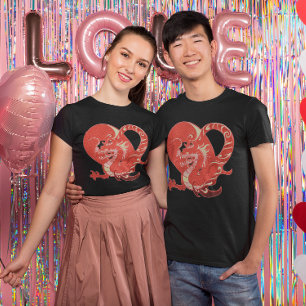 Dragon Heart Valentine Unisex T-Shirt