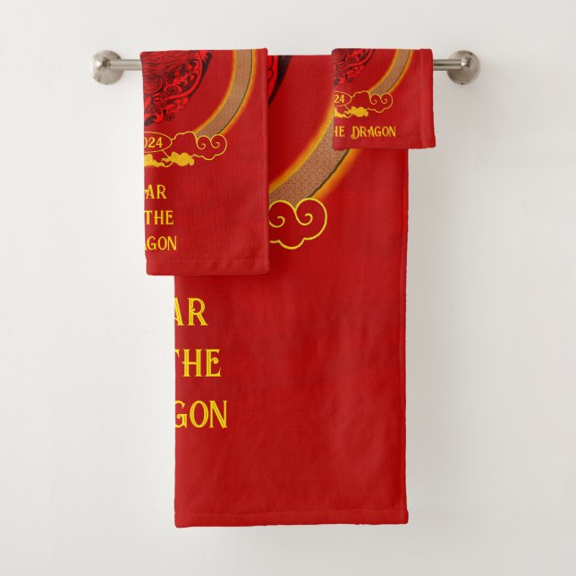 Dragon Heart , Year of the Dragon Bath Towel Set (Insitu)