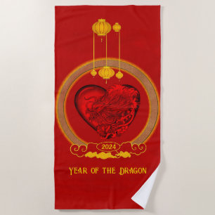 Dragon Heart , Year of the Dragon Beach Towel