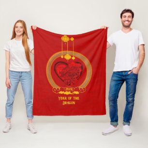 Dragon Heart , Year of the Dragon Fleece Blanket