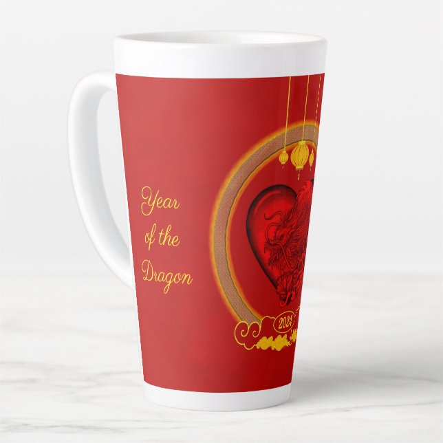 Dragon Heart , Year of the Dragon Latte Mug (Left Angle)