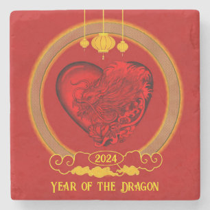 Dragon Heart , Year of the Dragon Stone Coaster