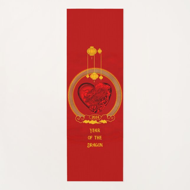 Dragon Heart , Year of the Dragon Yoga Mat (Front)