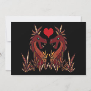 Dragon Hearts Valentines Day Card