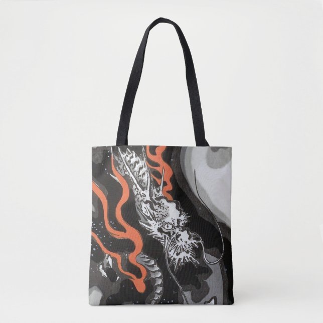 Dragon, Hiroshige, Ukiyo-e Tote Bag (Front)