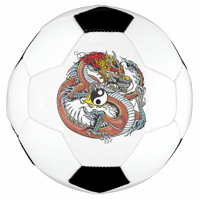 dragon holding yin yang soccer ball (Front)