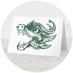dragon holiday card