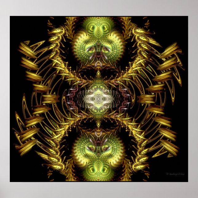 Dragon Hour Fractal Art Poster / Print (Front)
