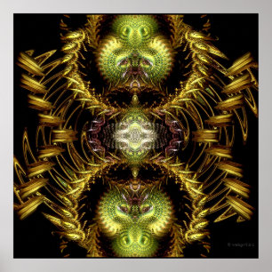 Dragon Hour Fractal Art Poster / Print