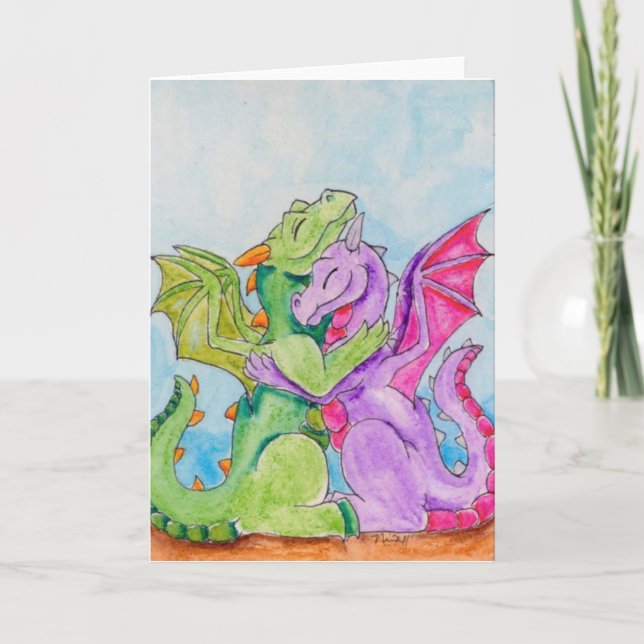 Dragon Hug Card (Front)