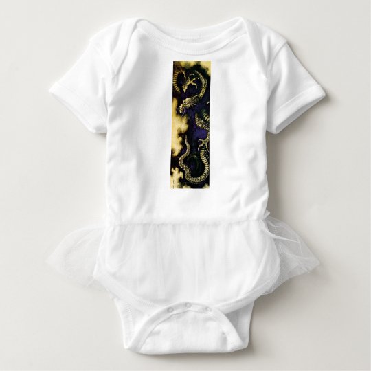 Dragon in a Rain Cloud Baby Bodysuit