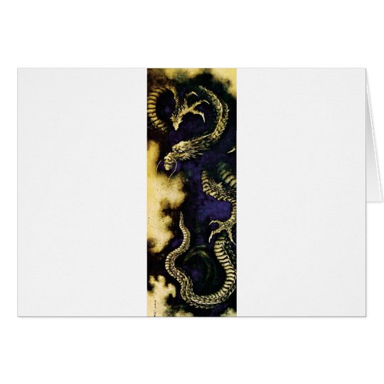 Dragon in a Rain Cloud Card