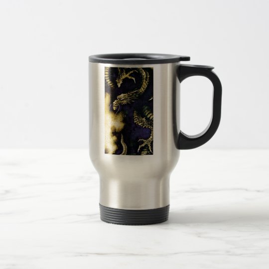 Dragon in a Rain Cloud Travel Mug