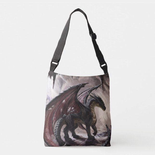 Dragon In Cave Crossbody Bag (Front)