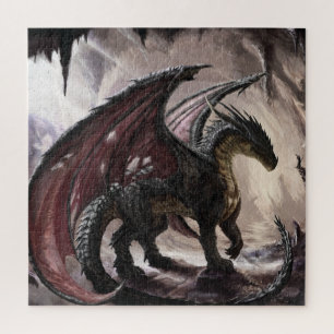 Dragon In Cave Jigsaw Puzzle