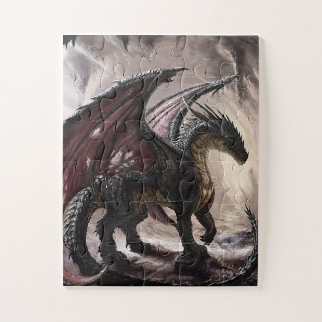 Dragon In Cave Jigsaw Puzzle (Vertical)