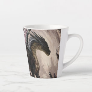 Dragon In Cave Latte Mug