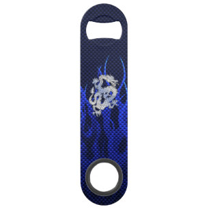 Dragon in Chrome like blue Carbon Fibre Styles