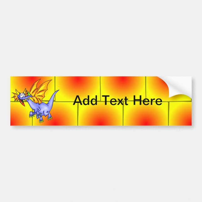 Dragon In Flight Bumper Sticker (Front)