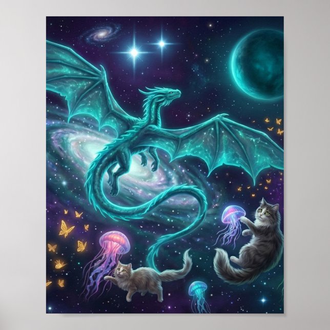 dragon in flight poster (Front)