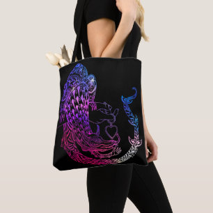 Dragon in love tote bag