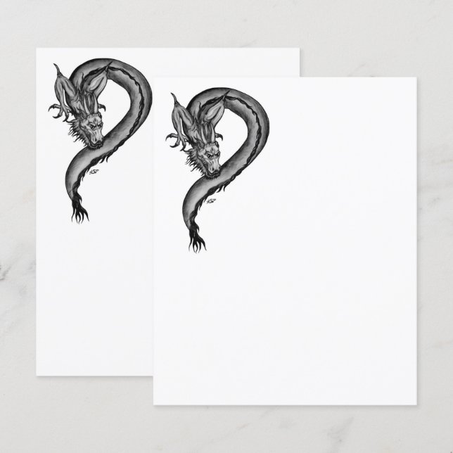 Dragon in Tattoo Style (Front/Back)