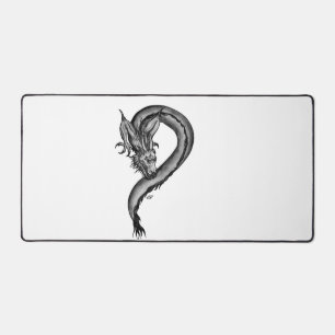 Dragon in Tattoo Style Desk Mat