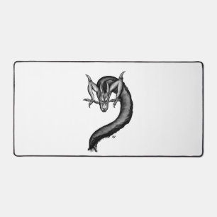 Dragon in Tattoo Style Desk Mat