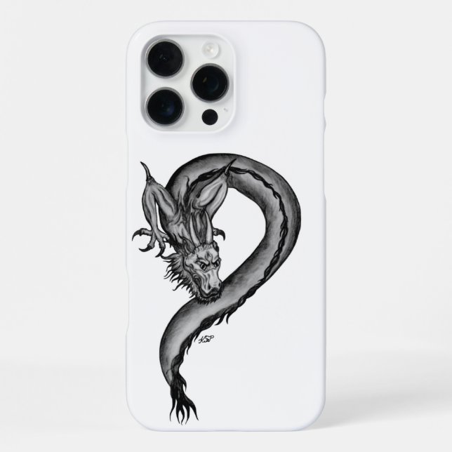 Dragon in Tattoo Style iPhone Case (Back)
