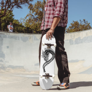 Dragon in Tattoo Style Skateboard