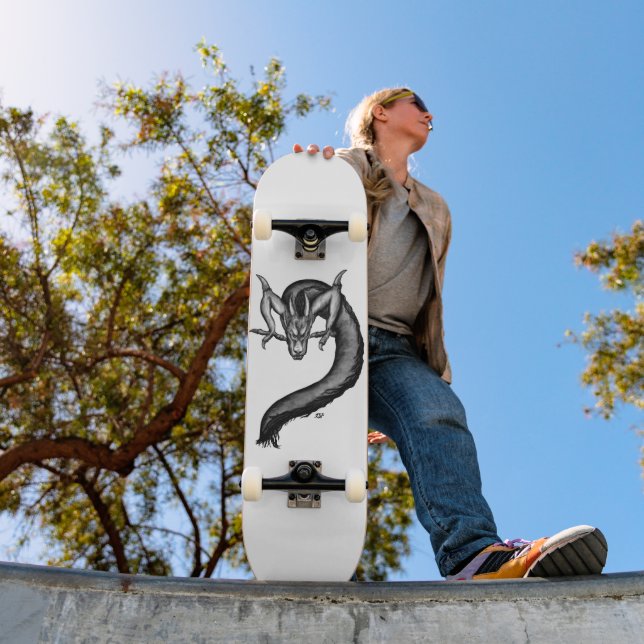 Dragon in Tattoo Style Skateboard (Outdoor 1)