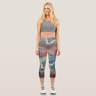 Dragon in the Clouds Capri Leggings